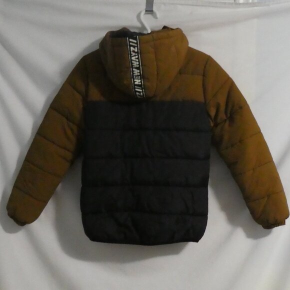 H&M NEW WAYZ | 11-12 years US 14 | Black and Brown Hooded Puffer Jacket - Picture 3 of 16